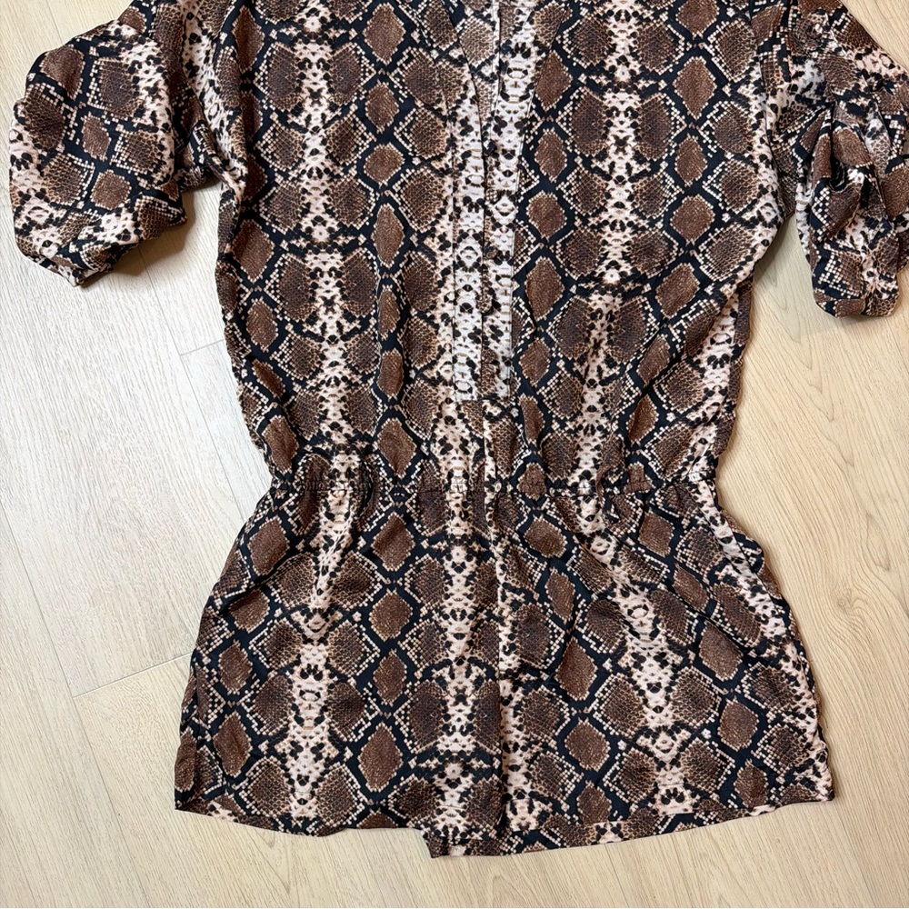 BCBGMaxAzria Snake Skin Romper - Picture 5 of 6